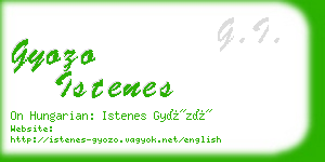 gyozo istenes business card